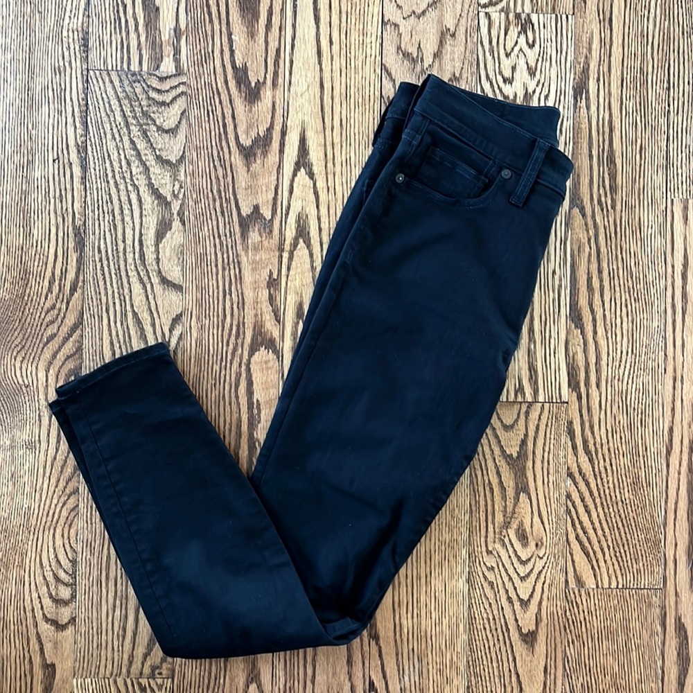 Madewell 9” high-rise skinny jeans Black size 28